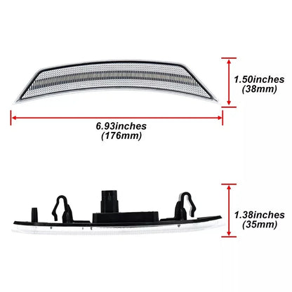 Clear White LED Front Bumper Side Marker Light for Chevrolet Trailblazer (2021–2024)