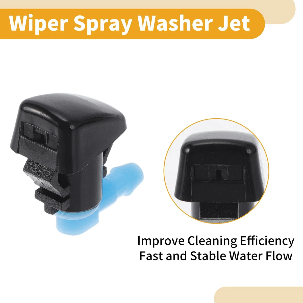 Windshield Washer Nozzle Kit for Ford Fiesta (2011–2022) No.BE8Z17603A, Gaskets
