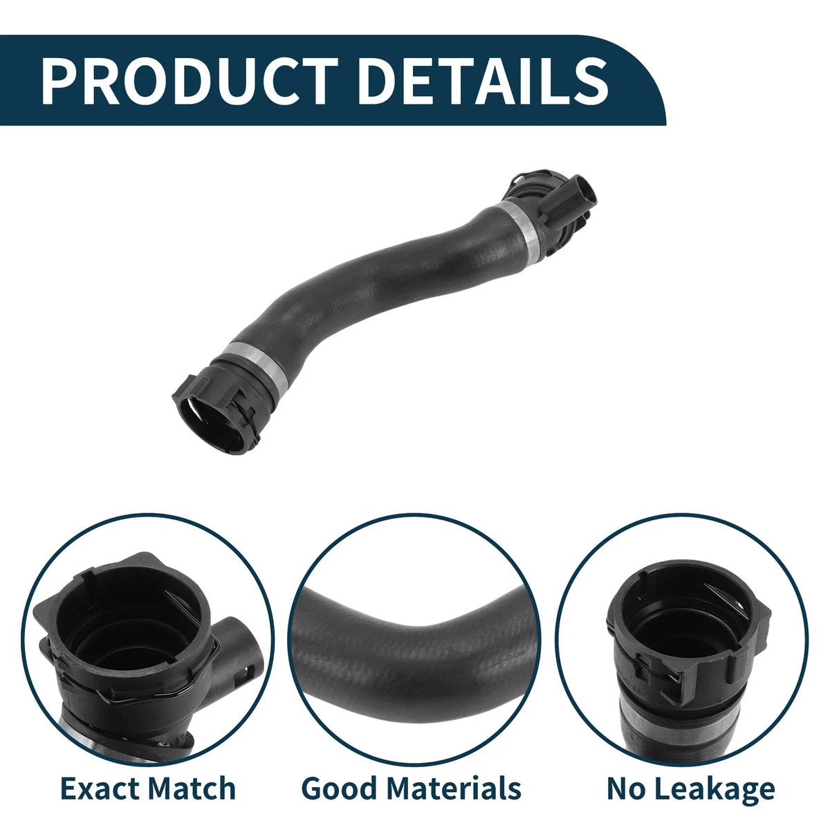 Radiator Hose for BMW 1 Series (2005) No. 17127526391 Rubber Coolant Hose