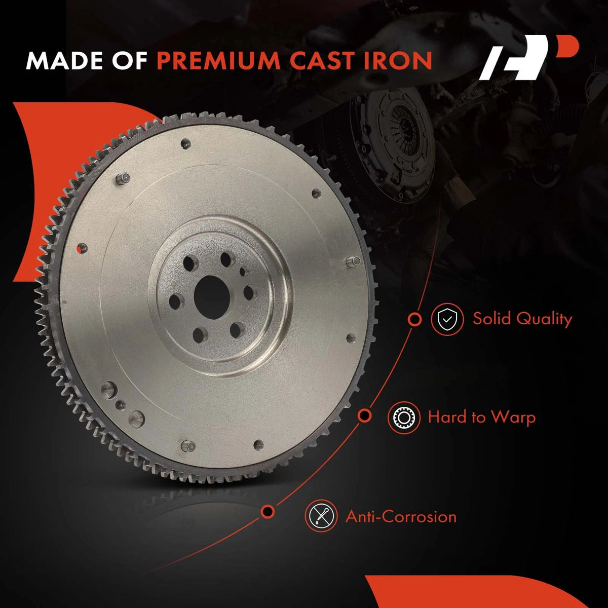Clutch Flywheel for Kia Rio (2001–2005) 0K30C11500, FW507, LFW253