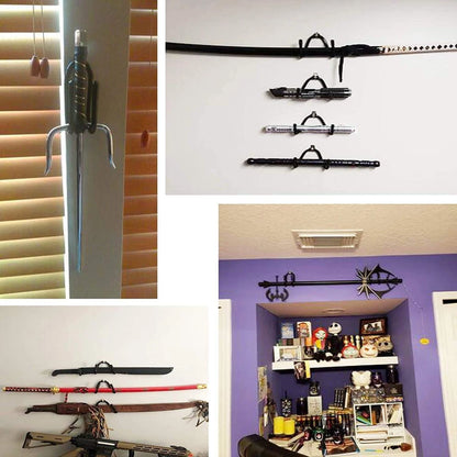 Universal Adjustable Wall Hook Display Hanger for Sword