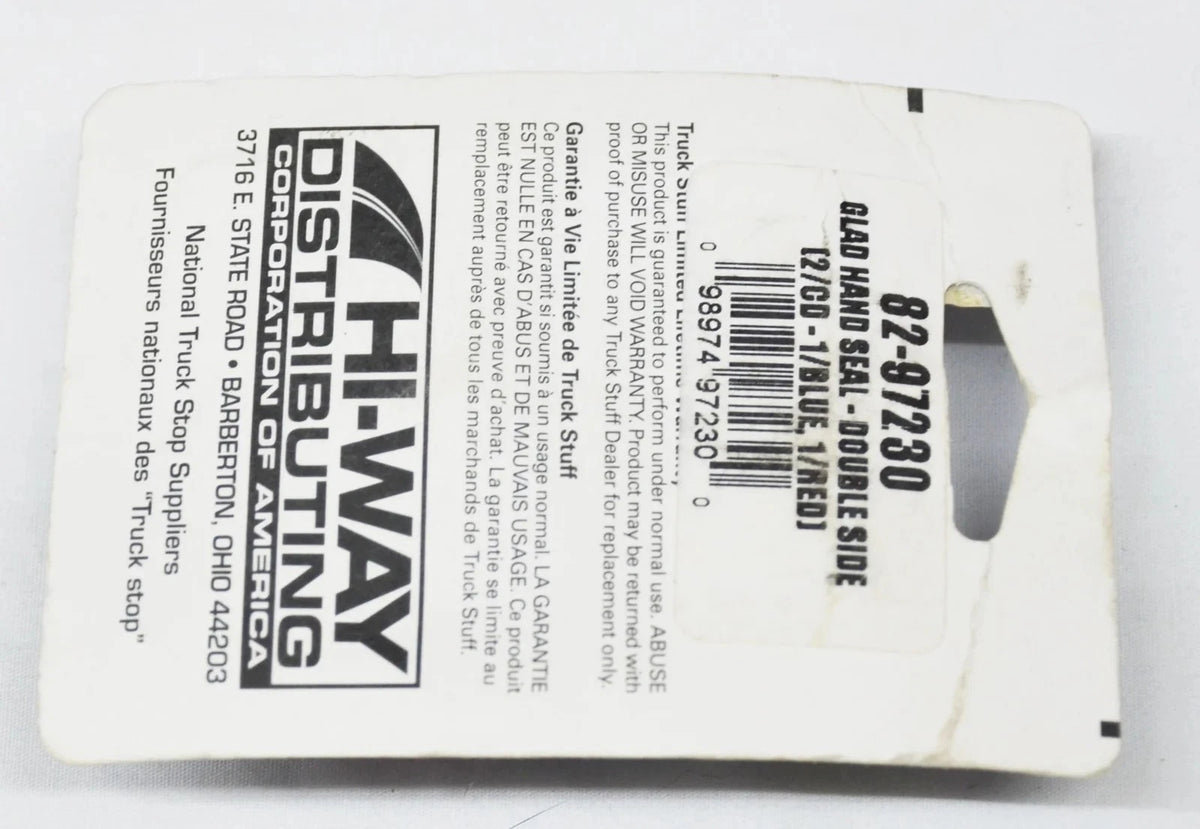 2-Pack Gladhand Seals for Truck Stuff (TS82-97230) - Blue & Red