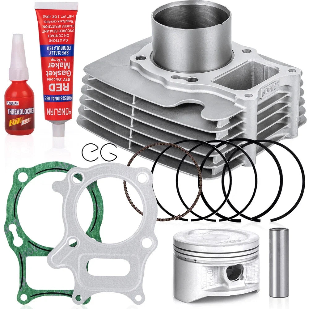 Top End Kit 68.5mm Cylinder Piston Gasket for Honda Recon 250 TRX250 (2002–2004)
