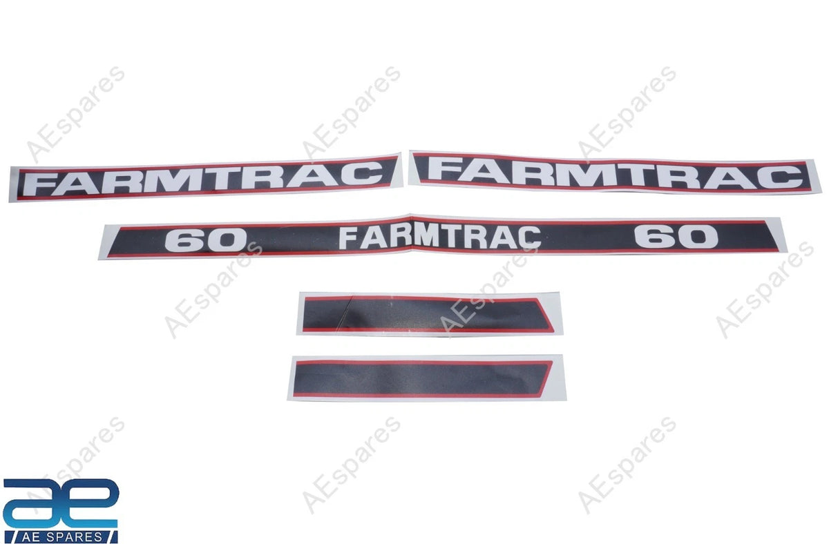 Hood Decal Sticker Set of 4 for Farmtrac 60 Models