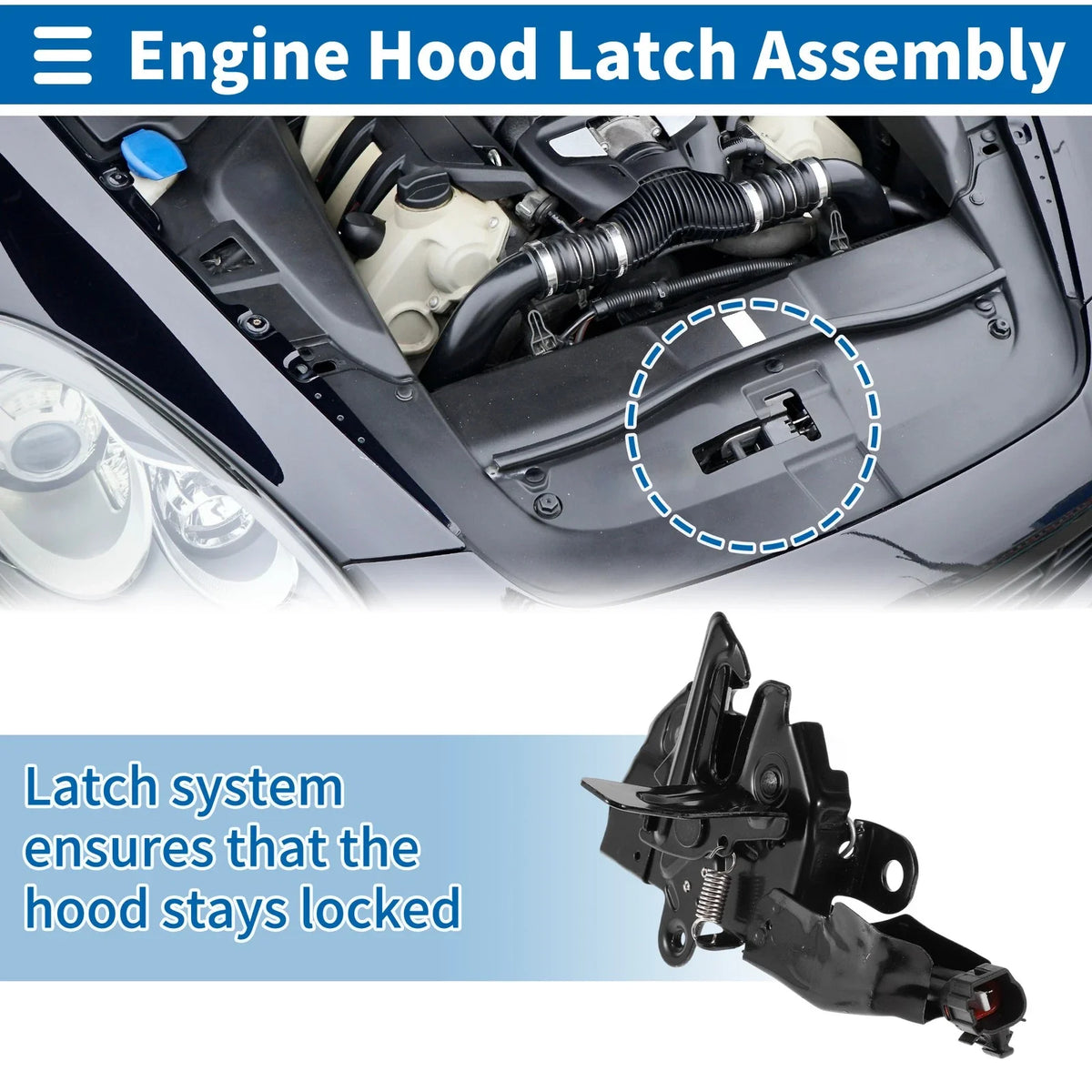 Hood Latch Assembly for Toyota Avalon (2005–2010) No. 53510AC060