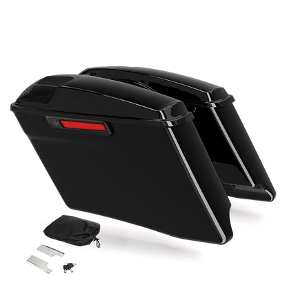 4" Extended Stretched Hard Saddlebags & Rear Fender for Harley Touring (2014–2023)