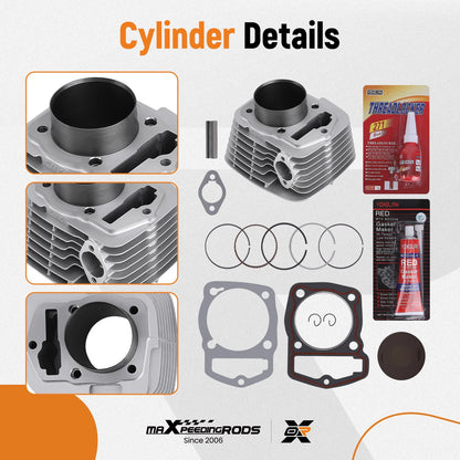 Big Bore Cylinder Piston Gasket Kit for Honda CRF230F SL230 XR230 (5RY8WE)