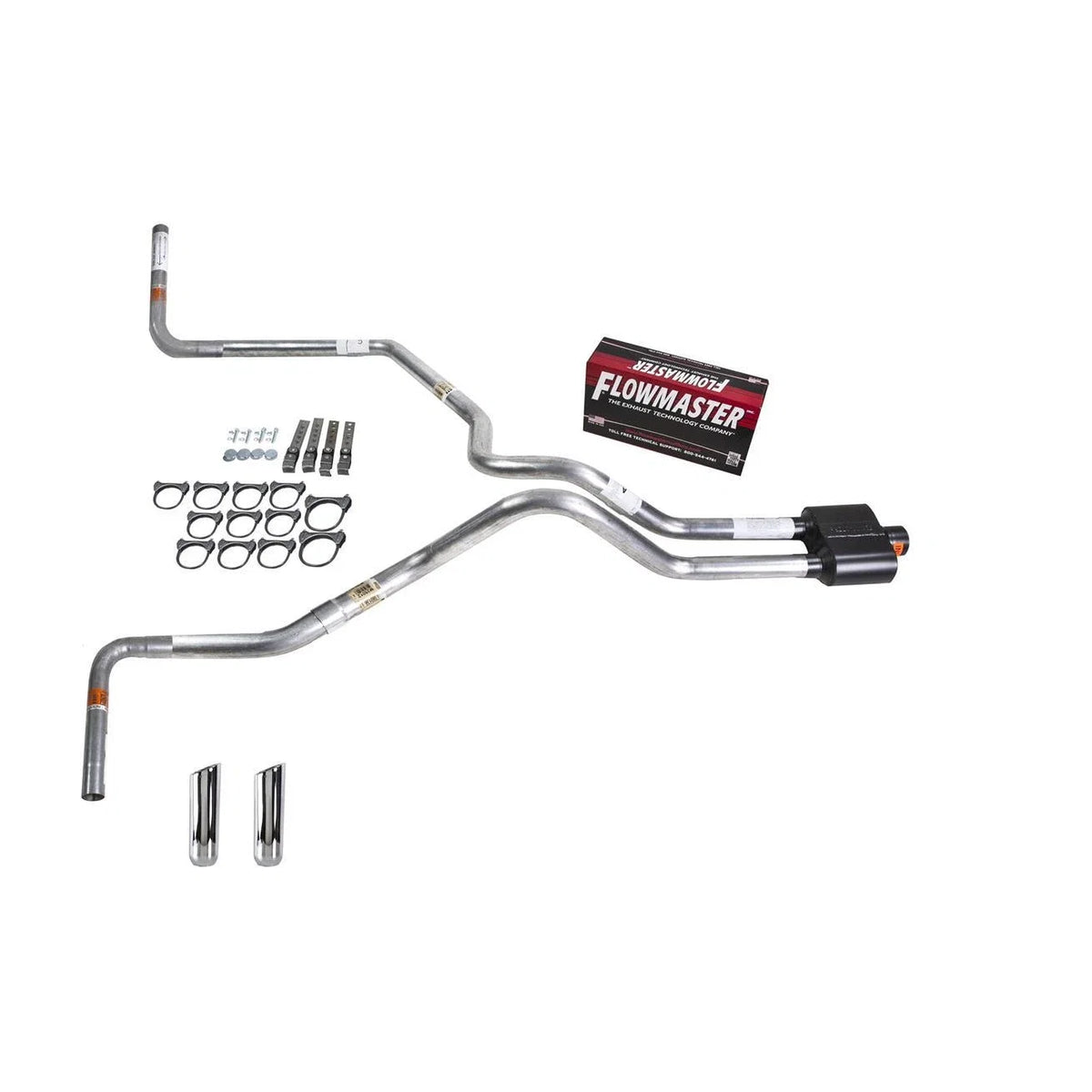 Dual Exhaust Pipe for Ram 1500/2500/3500 (1994–2001) Flowmaster Super 10 RW Tip
