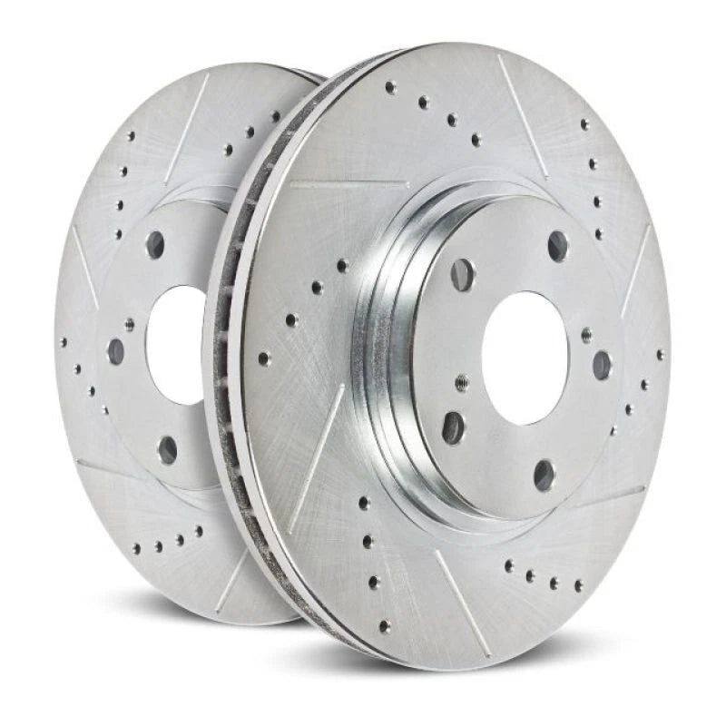 PowerStop Drilled & Slotted Rotors Pair for Ford Explorer (2011–2019) AR85137XPR