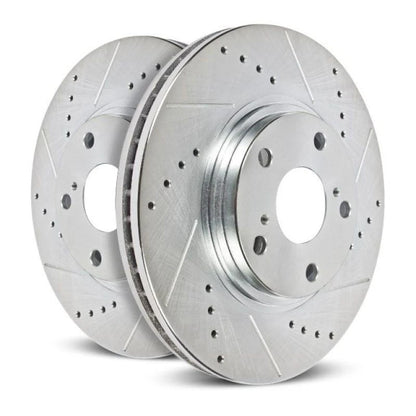 PowerStop Drilled & Slotted Rotors Pair for Ford Explorer (2011–2019) AR85137XPR