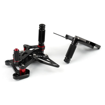 CNC Adjustable Rearset Foot Rest Pegs for MV Agusta F3 (2012–2016) M528-B034-Black