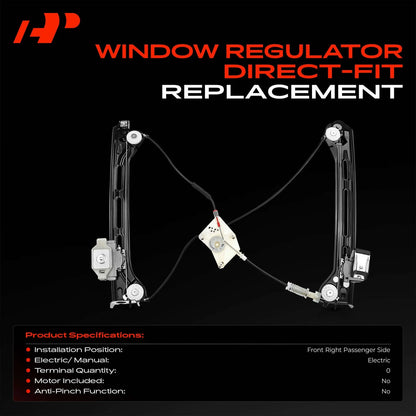 Front Right Power Window Regulator for VW Beetle (2013–2019) 5C5837462C