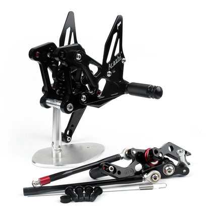 CNC Adjustable Rearset Foot Rest Pegs for MV Agusta F3 (2012–2016) M528-B034-Black