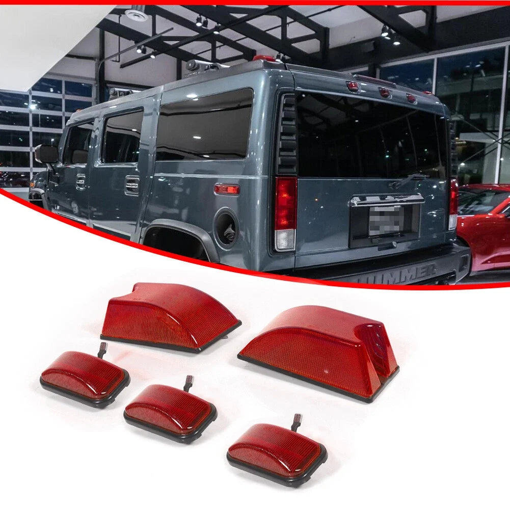 5X Red LED Roof Marker Lights for Hummer H2 SUT