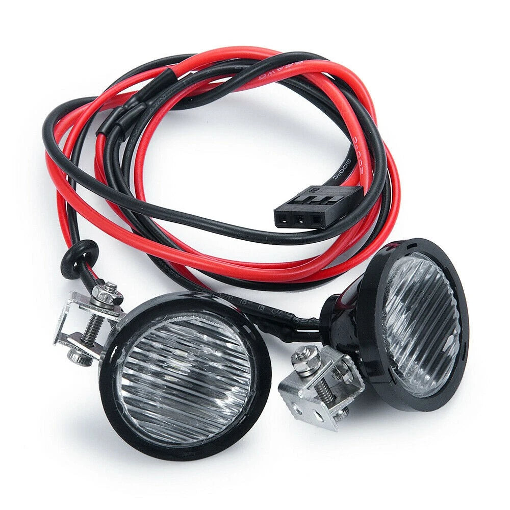 2X Round Headlights for Axial TRX4/6 Redcat RR10 MST 1/10 1/8 RC Car
