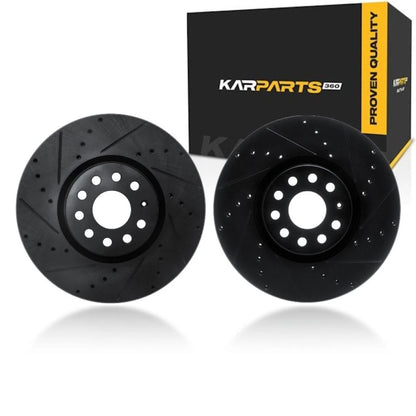 Rotor Set for Volkswagen Atlas (2018–2025) | Drilled and Slotted | ALX-PAU-DF-8002-74016-CLA1
