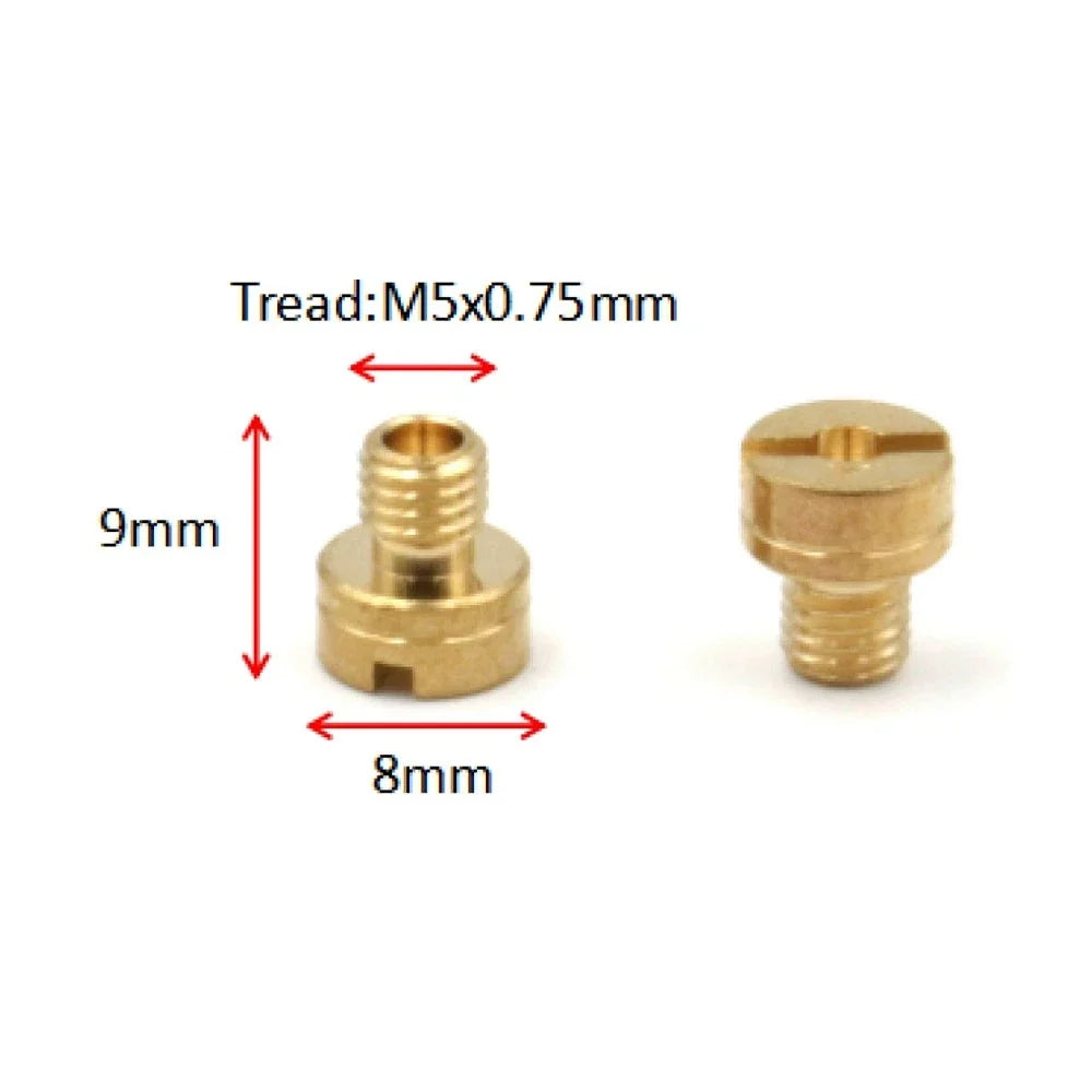 10pcs Carb Main Jet for Mikuni N100/604 (#105, #110, #115, #120, #125, #185, #190, #195, #200, #205)