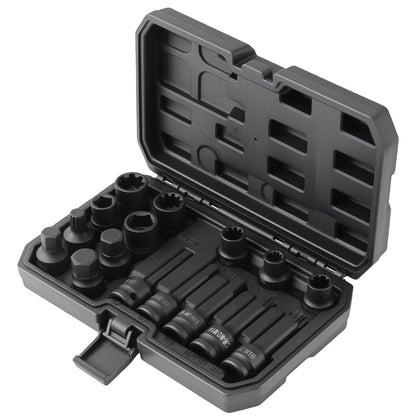 16Pc Impact Brake Caliper Socket Set for Audi BMW Ford Volkswagen (I6RWNV)