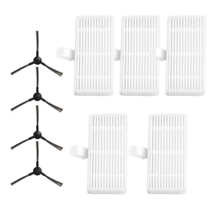 Set of 3 Side Brushes & 5 Filters for