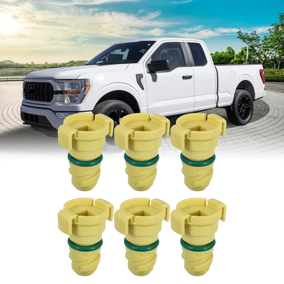 6pcs ABS Engine Oil Drain Plug for Ford F150 (2015–2021) FT4Z-6730-A BC3Z-6730-A