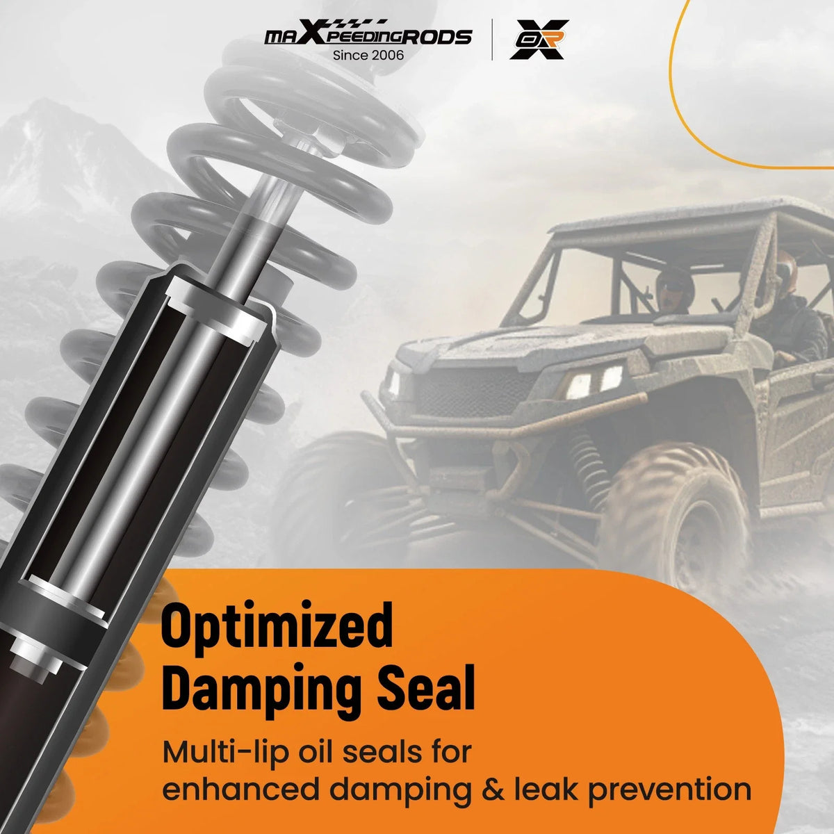 Coilover Shock for Yamaha Grizzly 550 4x4 YFM550D YFM550DHH (2014)
