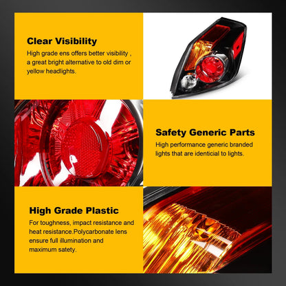 Tail Light Assembly for Nissan Altima 4-Door Sedan (2007–2012) Pair