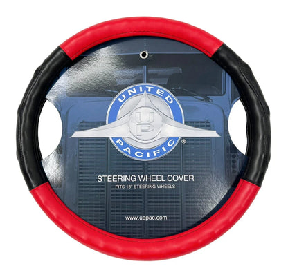 Steering Wheel Cover Replacement for Peterbilt Kenworth Black Red 18 Inch (2010–2024)