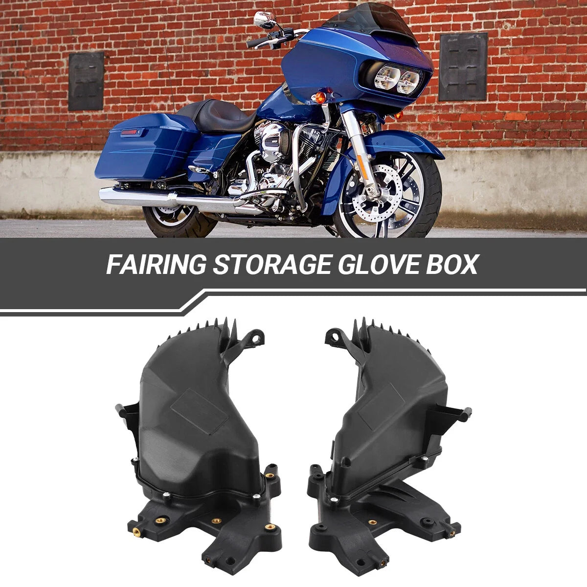 Fairing Storage Glove Box & Speaker Fairings for Harley Road Glide (2015–2024)