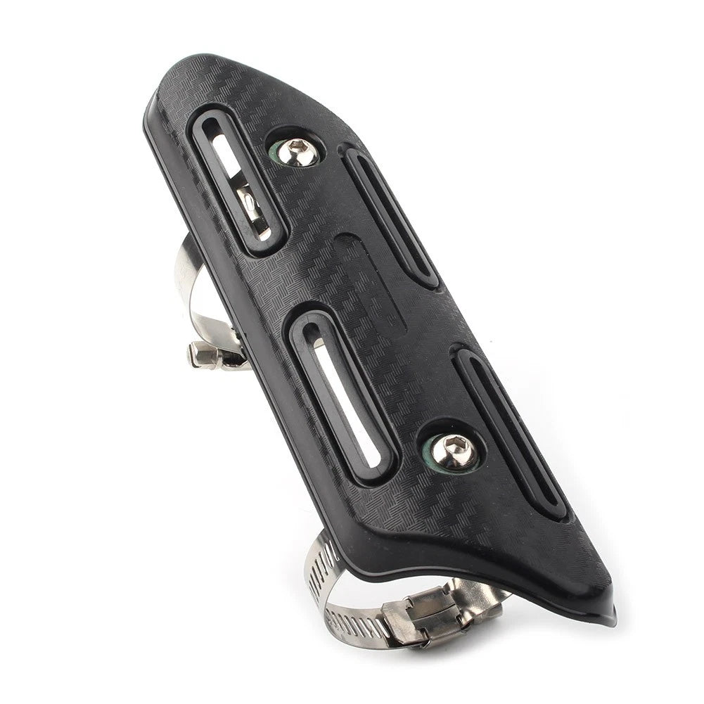 Universal Black Exhaust Muffler Pipe Heat Shield Cover for Motorcycle