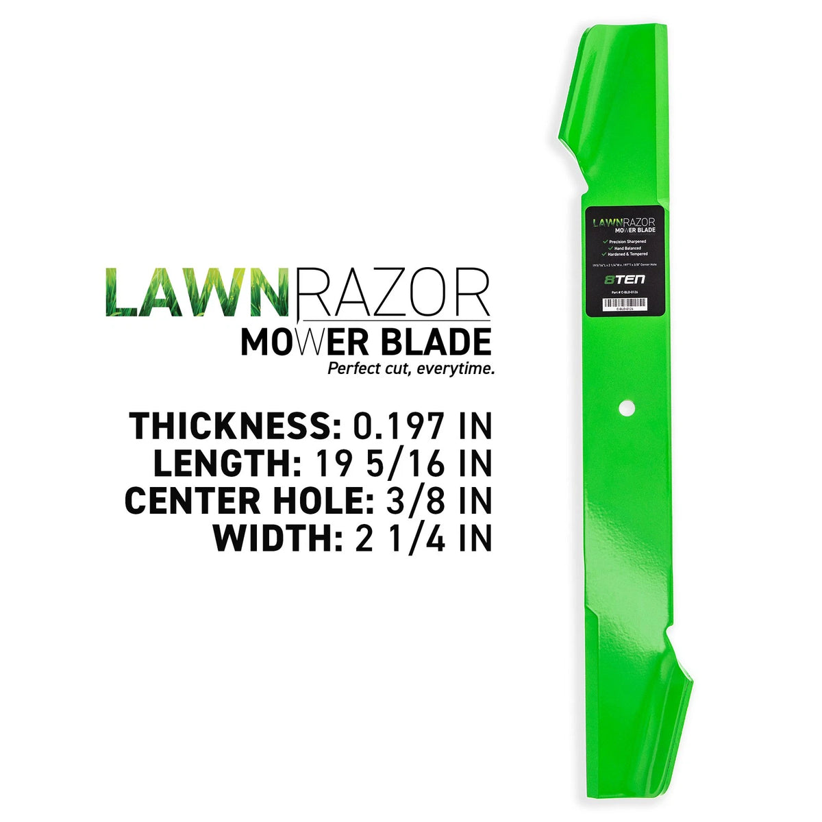 6-Pack LawnRAZOR Mower Blades for Roper YTH120AR YT140DR YPYTH140CR (143978X, 917121263X, 917532121263)