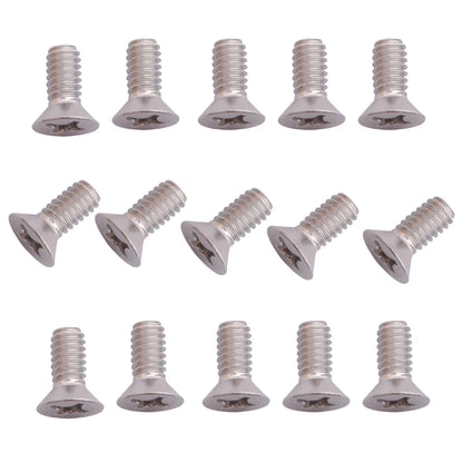 100 Pack 12-24 x 1/2" Silver Flat Head Machine Screws