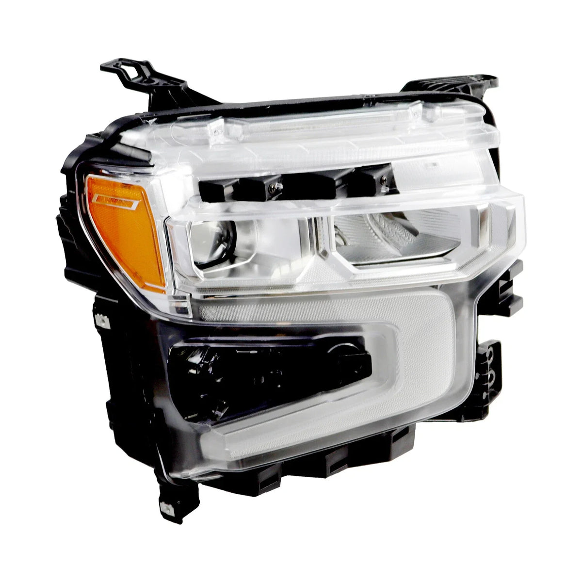 Chrome Bezel Full LED Headlight for Chevy Silverado 1500 LT RST (2022–2024)