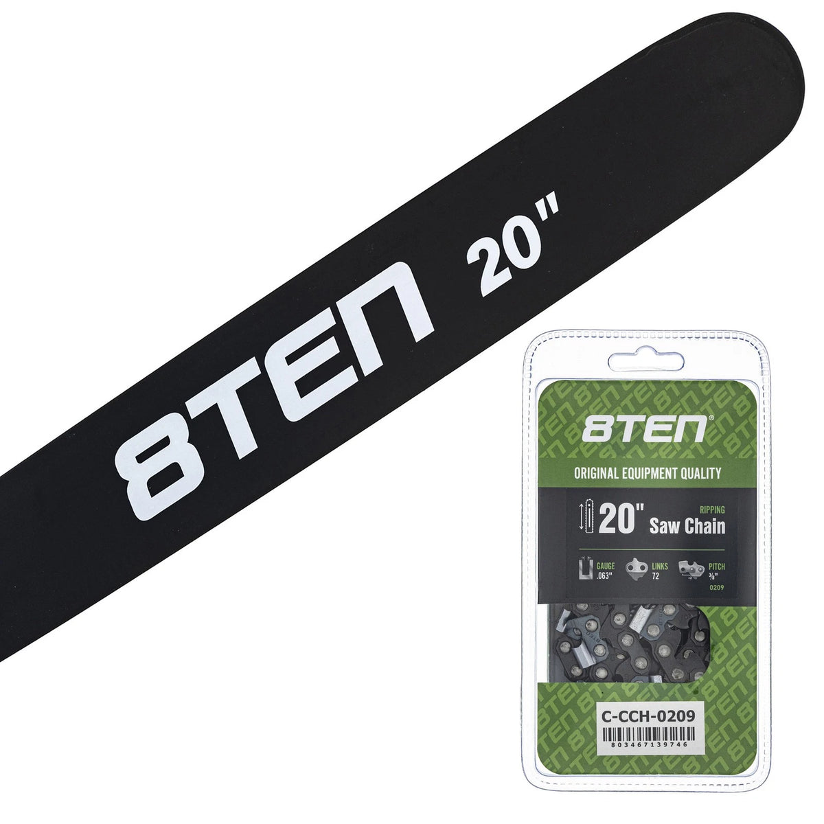 20" Chainsaw Guide Bar & Chain .063 3/8 72DL for Stihl MS 660 440 (203ATMD025, 20-42-063-DT, 20D025063PH, SN20-63)
