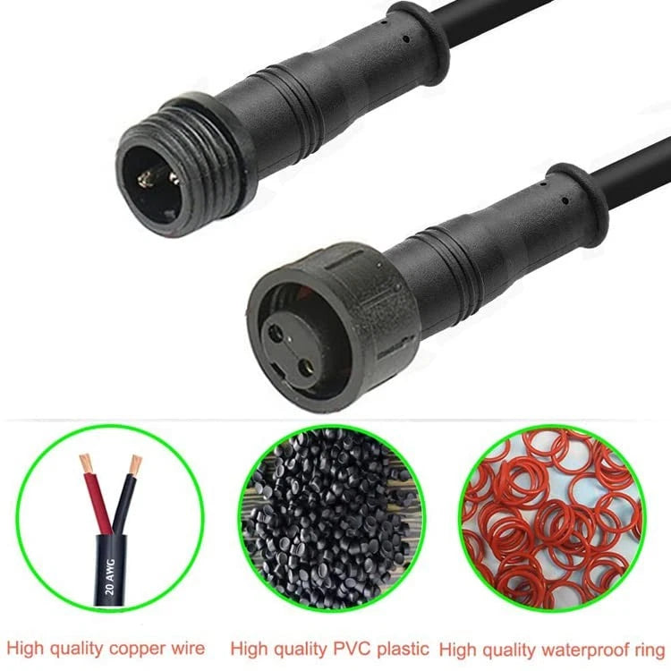 2X 2 Pin LED Electrical Connectors 20AWG for Automotive Applications