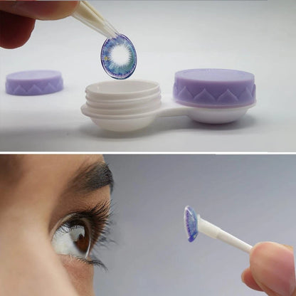 Contact Lens Case for Vastsoon (Travel Small, Sugar Purple)