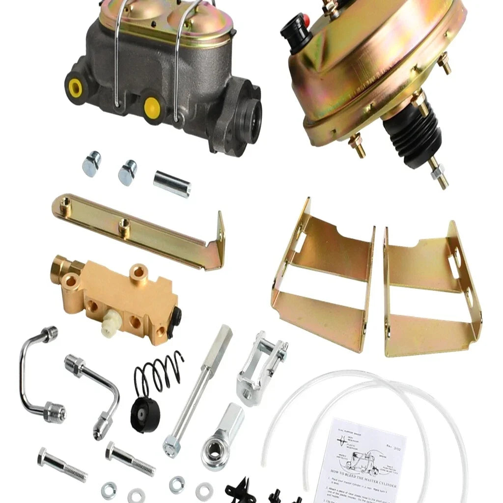 8" Zinc Power Brake Booster Conversion Kit for Chevy Impala (1958–1964)