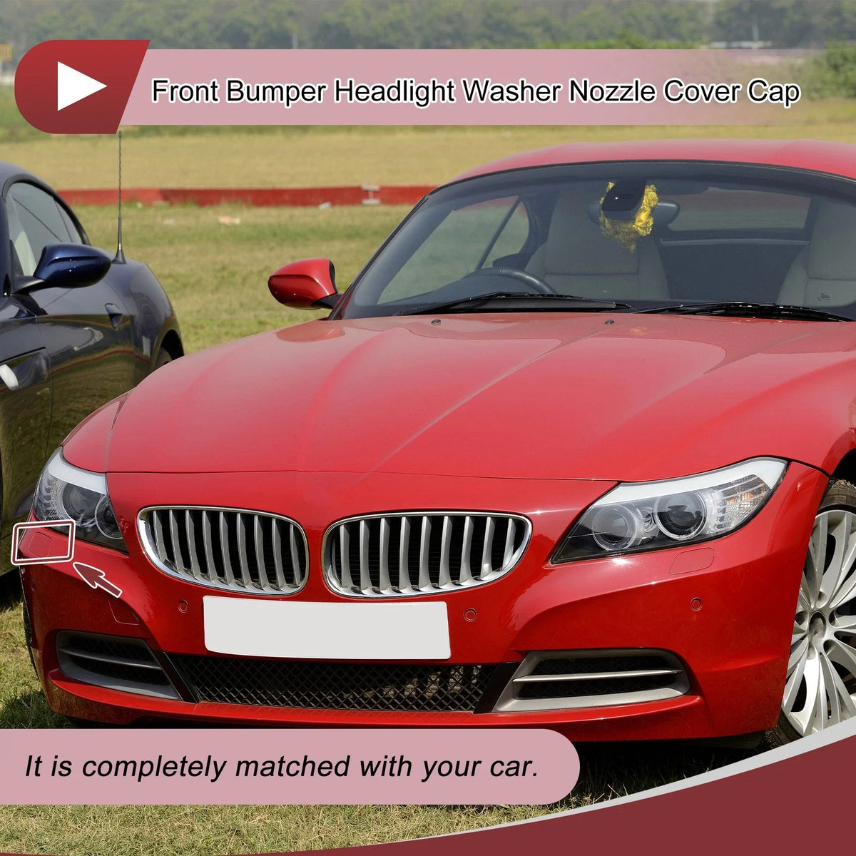 Bumper Trim Nozzle Cover No. 51117231080 for BMW Z4 (2009–2016) Dark Red