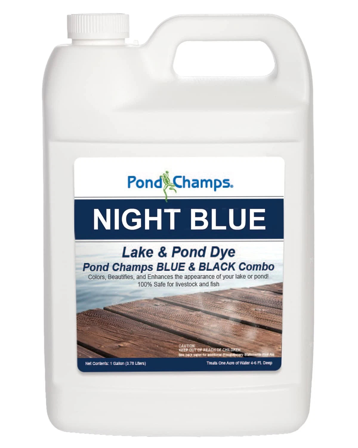 Night Blue Pond Dye 1 Gallon Water Colorant Safe for Fish & Wildlife