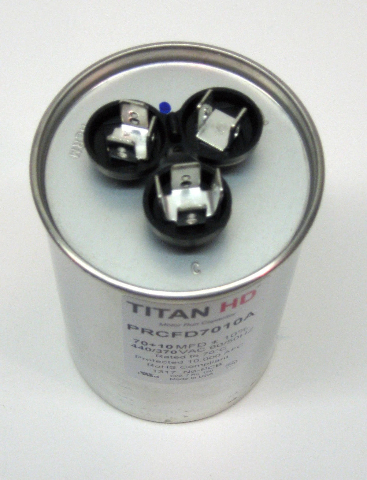 HVAC Round Run Capacitor 70/10 MFD/UF 440 Volts for TitanHD (N/A)