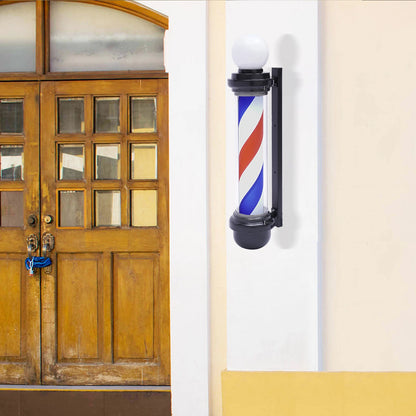 32" Barber Pole Light for Hair Salon (Outdoor, Rotating, Rainproof)