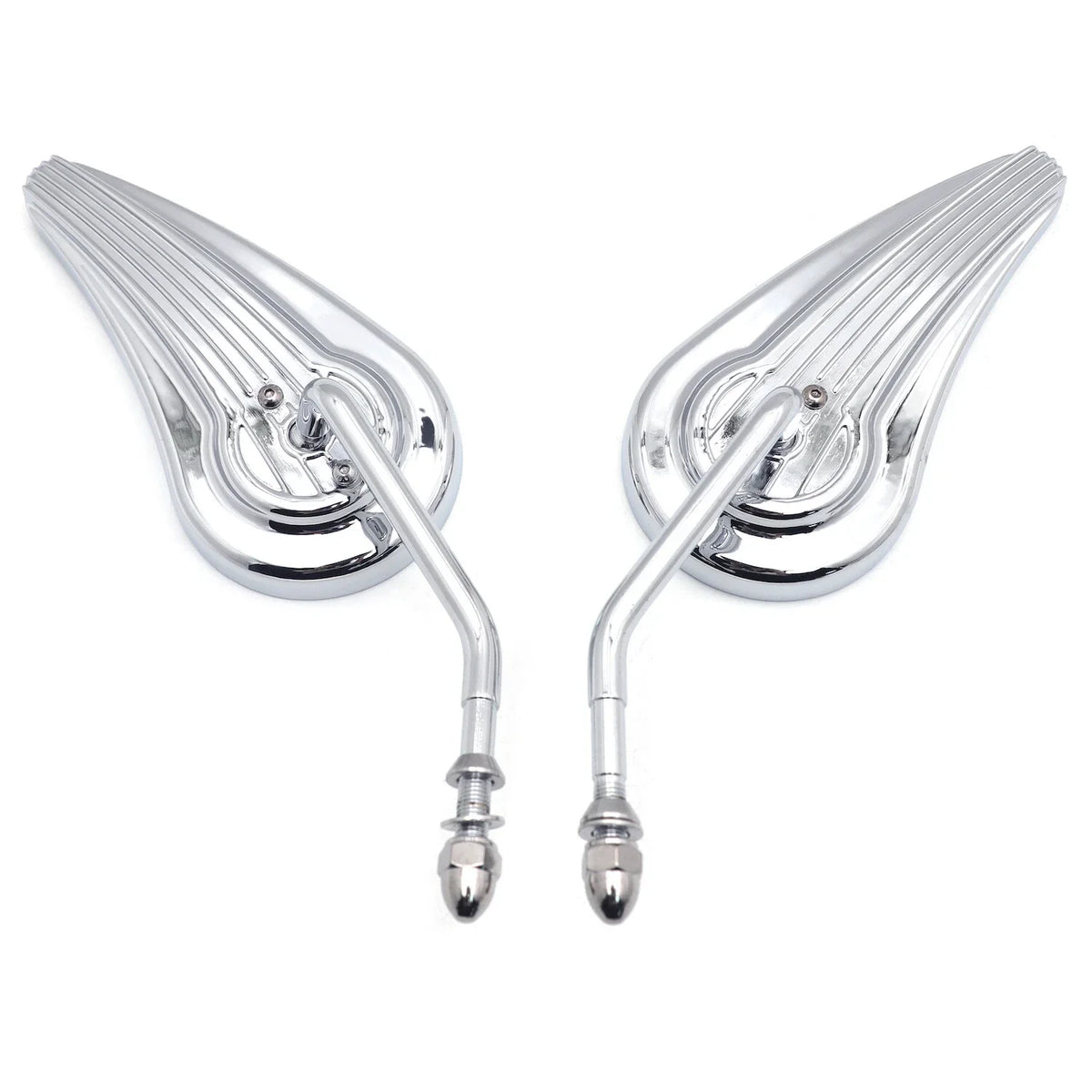 Chromed Custom Aluminum Mirrors for Harley Sportster FXE FXSB FXWG (1971–2023)