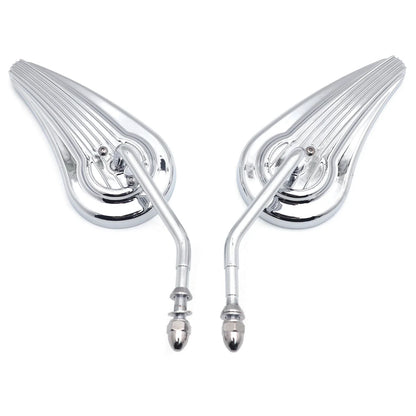Chromed Custom Aluminum Mirrors for Harley Sportster FXE FXSB FXWG (1971–2023)