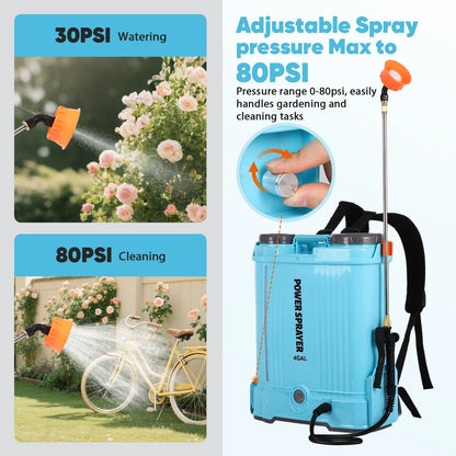 4.2 Gallon Battery Powered Backpack Sprayer for Weed Control