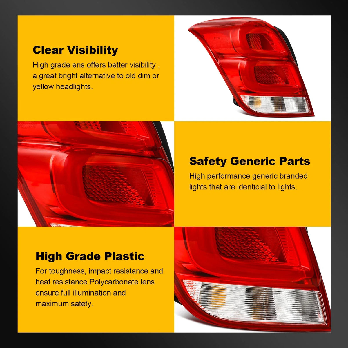 Driver Side LED Tail Light for Chevrolet Trax (2017–2022)