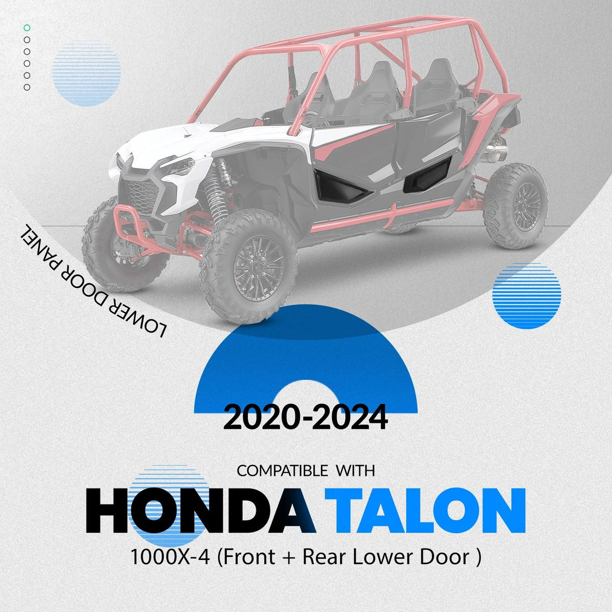 Front and Rear Lower Door Panels for Honda Talon 1000X-4 (2020–2024)
