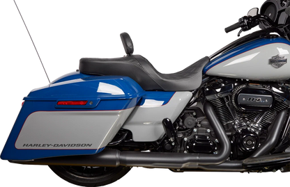 EZ Glide II Backrest for Drag Specialties Seats (Small, Vinyl, Double Diamond)