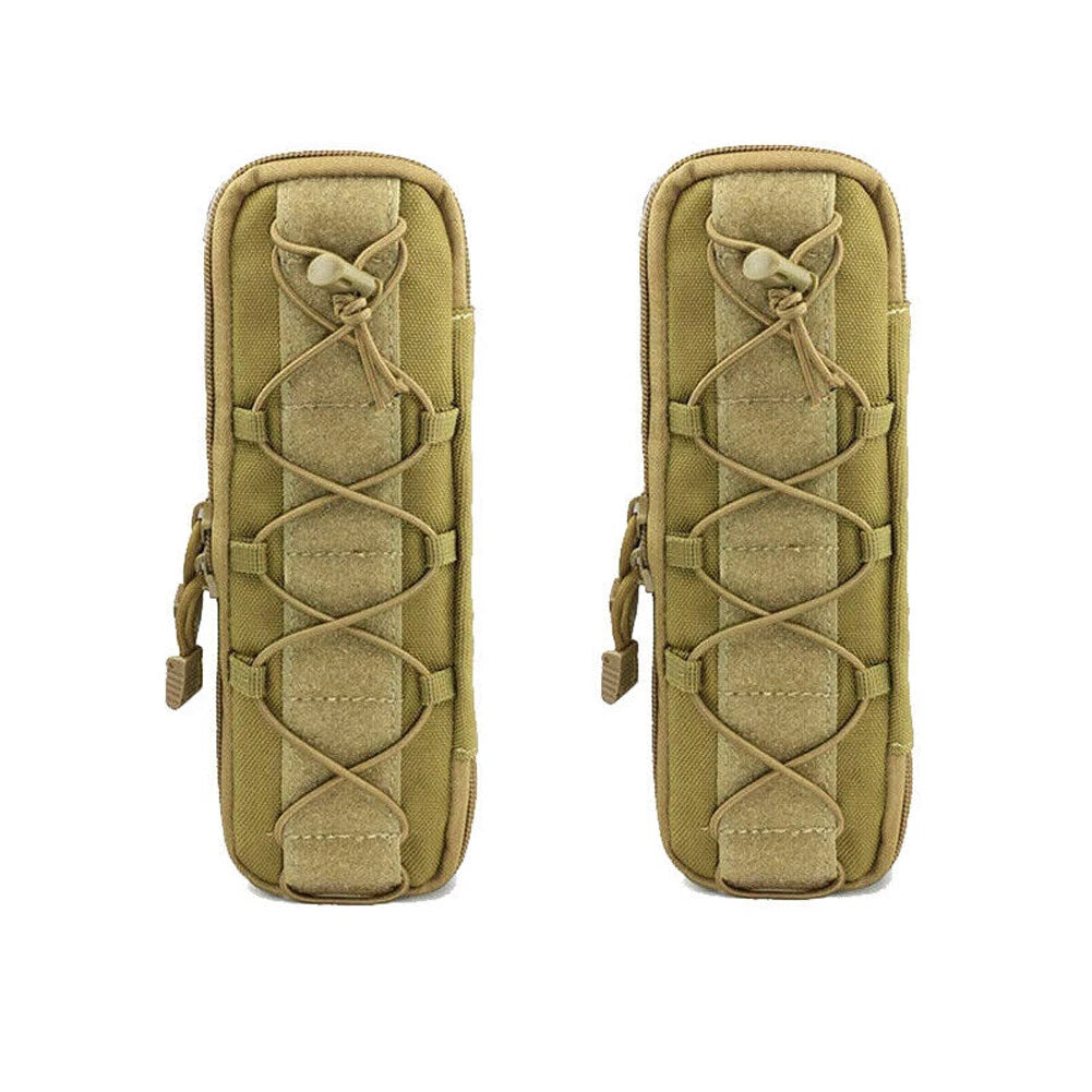 2X Tactical Pouch for Military Knife Sheath EDC Tool Flashlight Holder