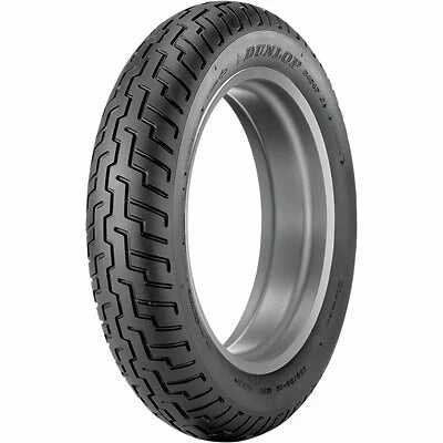 150/80-16 Dunlop D404 Front Motorcycle Tire Black Wall