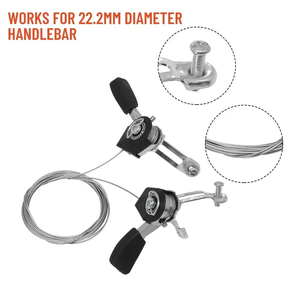Thumb Tap Shifter Levers for Bike Bicycle (3x6/3x7) - 1 Pair