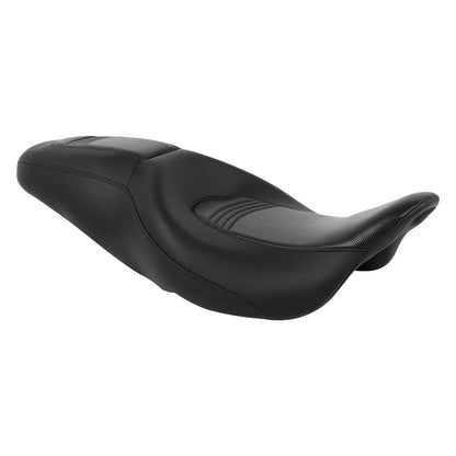 Black Driver Passenger Seat for Harley Touring Street Glide (2009–2023)